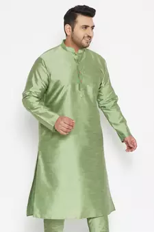 Mint Green Silk Blend Kurta
