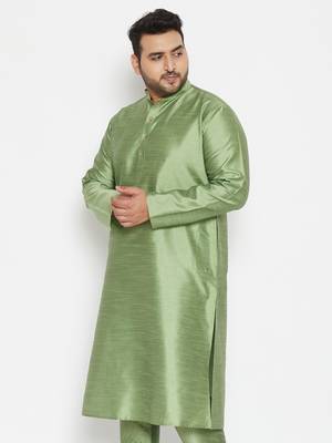 Mint Green Silk Blend Kurta 3