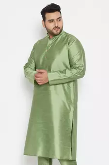 Mint Green Silk Blend Kurta