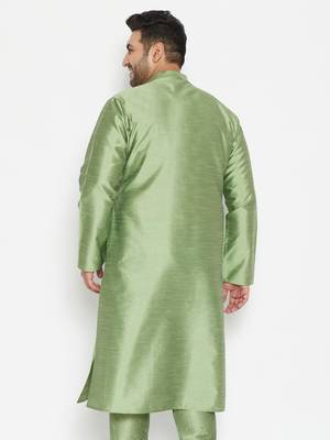Mint Green Silk Blend Kurta 4