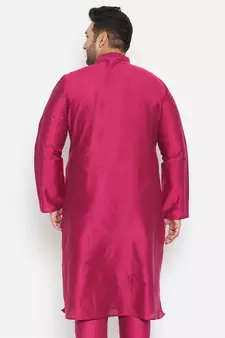 Fushia Pink Viscose Blend Kurta