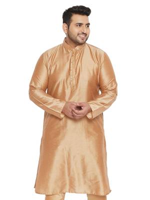 Rose Gold Viscose Blend Kurta 1
