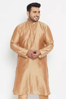 Rose Gold Viscose Blend Kurta
