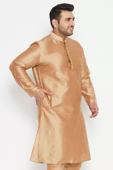 Rose Gold Viscose Blend Kurta