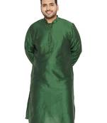 Green Viscose Blend Kurta