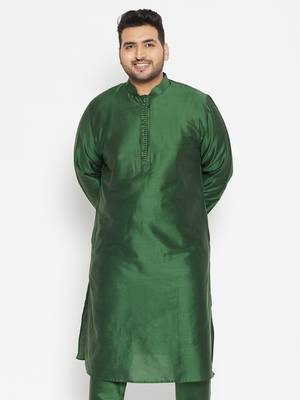 Green Viscose Blend Kurta 2