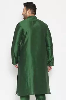 Green Viscose Blend Kurta