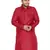 Maroon Cotton Blend Kurta