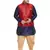 Navy Blue, Maroon And White Silk Blend Jacket Kurta Dhoti Set