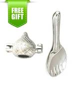 Aluminium Modak Mould With Stainless Steel Rice Palta And Free Gift