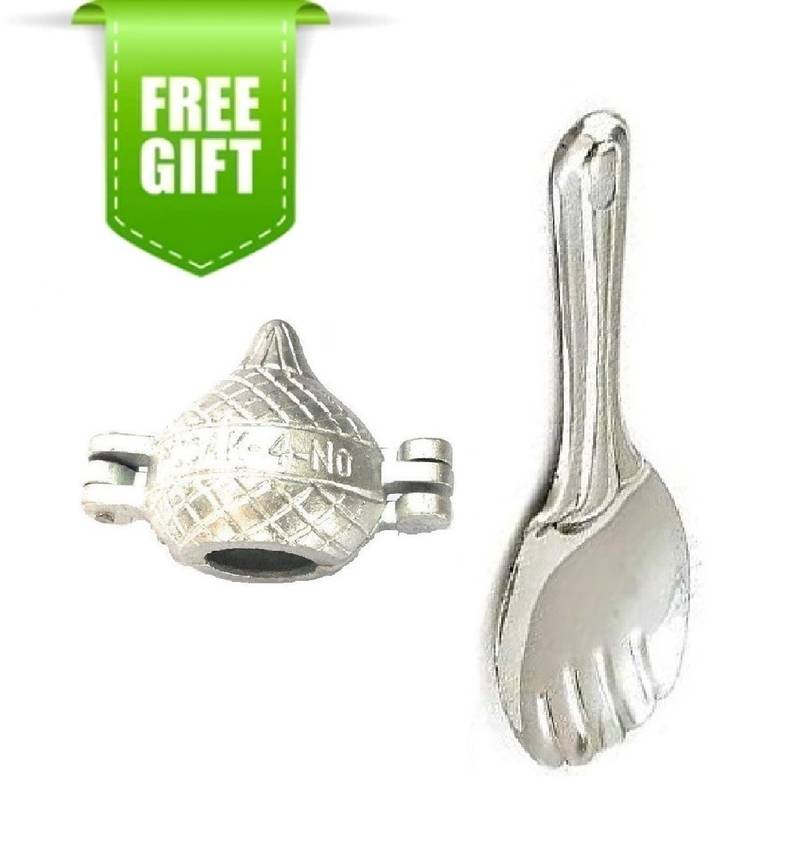 Aluminium Modak Mould With Stainless Steel Rice Palta And Free Gift