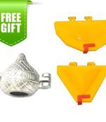 Aluminium Modak Mould With Plastic 2Pcs Gujiya Samosa Set And Free Gift