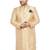 Gold woven silk blend men-kurtas