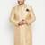Gold woven silk blend men-kurtas