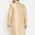 Gold woven silk blend men-kurtas