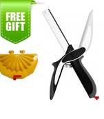 Plastic Gujiya Mould With 2 in 1 Clever Cutter for Safe and Quick Food Cutting and Slicing And Free Gift