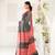 Steel Grey And Peach Woven Handloom Saree