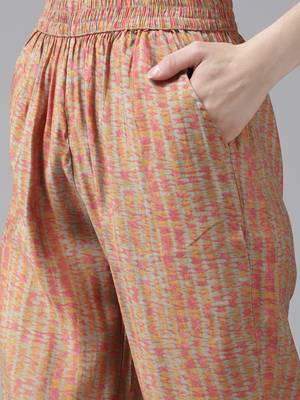 Grey printed silk ethnic-kurtis 5
