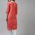 Red printed cotton ethnic-kurtis