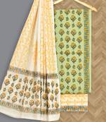 Raniwala Coton Handblock Printed Salwar Suit Material 