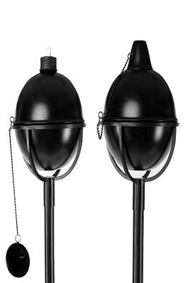 Ball Black oil lamp (Set of 2) 1
