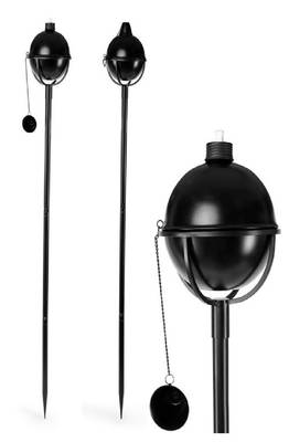Ball Black oil lamp (Set of 2) 2