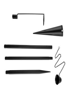 Cone Black oil lamp (Set of 2) 3