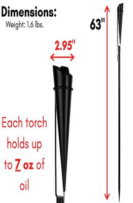 Cone Black oil lamp (Set of 2) 4