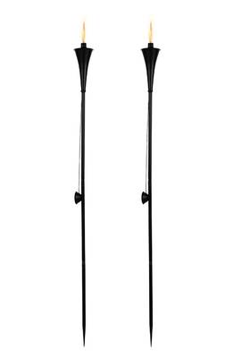 Conical Black oil lamp (Set of 2) 2