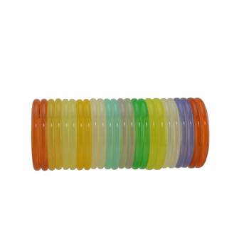 Acrylic multi color Plain Bangle Size=2.4 1