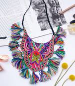 Amritsar Multi Colour Embroidered Necklace