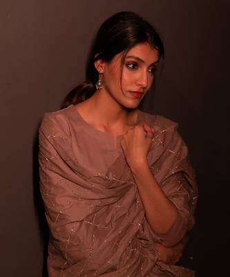 Metallic Brown Malhar Anarkali Suit Set 5
