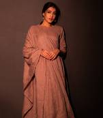 Metallic Brown Malhar Anarkali Suit Set