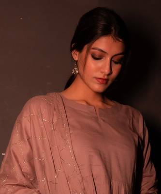 Metallic Brown Malhar Anarkali Suit Set 7