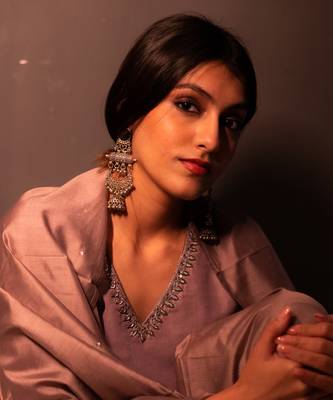 Lavender Nagma Straight Fit  Suit Set 11