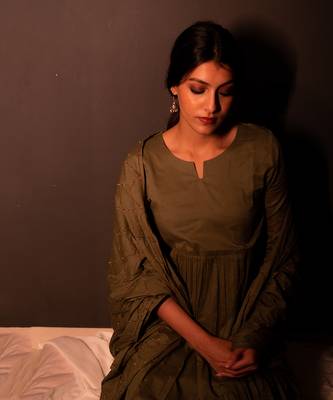 Green Nazar Anarkali Suit Set 7