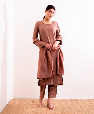 Nude Nida Straight Fit  Suit Set 6