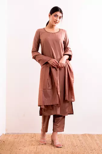 Nude Nida Straight Fit  Suit Set