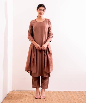 Nude Nida Straight Fit  Suit Set 1