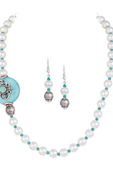 Blue necklaces