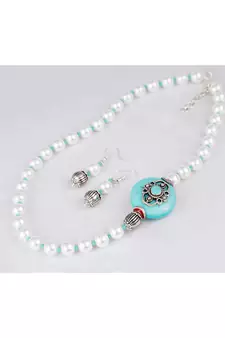 Blue necklaces