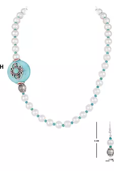 Blue necklaces