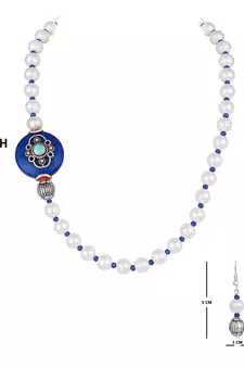 Blue necklaces