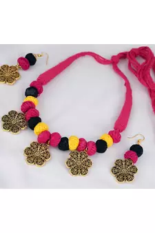 Pink necklaces