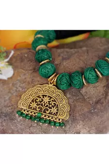 Green necklaces