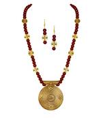 Maroon necklaces
