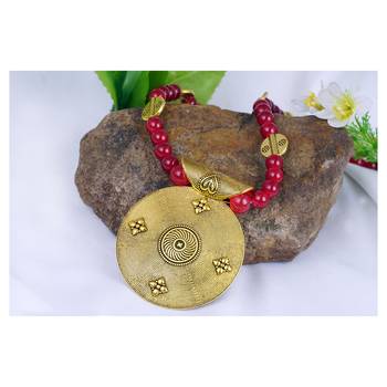 Maroon necklaces 3