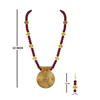 Maroon necklaces 4