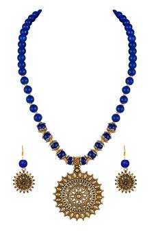 Blue necklaces