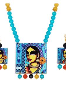Blue necklaces